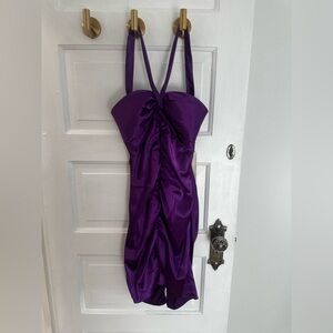 Zum Zum by Niki Livas, NWT, purple formal mini dress, size 4
